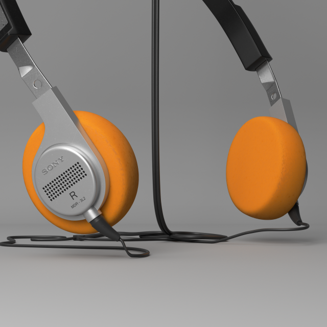 Sony Headphone 3D in 3DExport