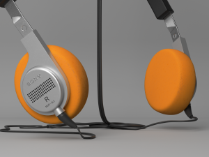 Sony Headphone Modelo 3D