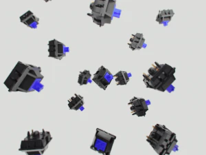 Cherry MX switches keyboard keys 3D Model