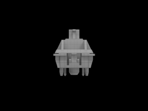 Cherry MX switches keyboard keys 3D Model