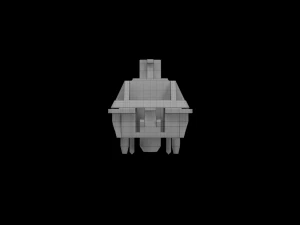 Cherry MX switches keyboard keys 3D Model