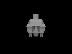 Cherry MX switches keyboard keys 3D Model