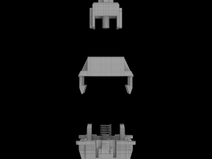 Cherry MX switches keyboard keys 3D Model