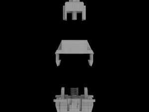 Cherry MX switches keyboard keys 3D Model