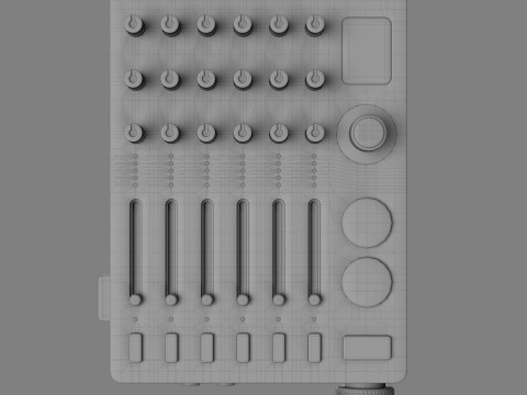 Teenage Engineering TX-6 Modello 3D