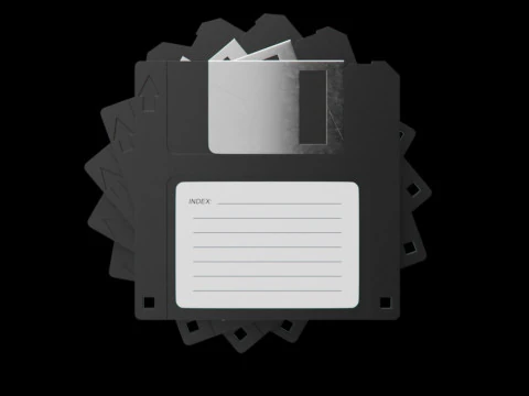 Floppy Disk 3D Model