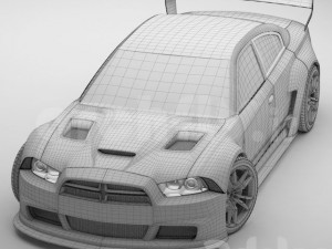 Car dodge 3D मॉडल