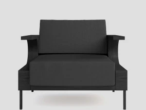 charcoal ash chair sleigh 3D Model