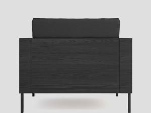 charcoal ash chair sleigh Modelo 3D
