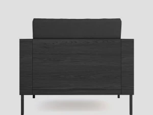 charcoal ash chair sleigh 3D Model