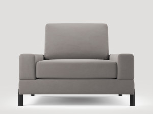 grey chair habitat 3D Model