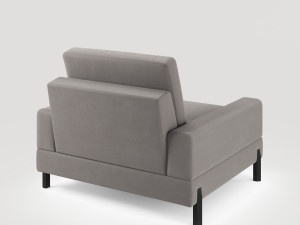 grey chair habitat 3D Model