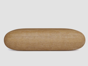 limestone table bread Modello 3D