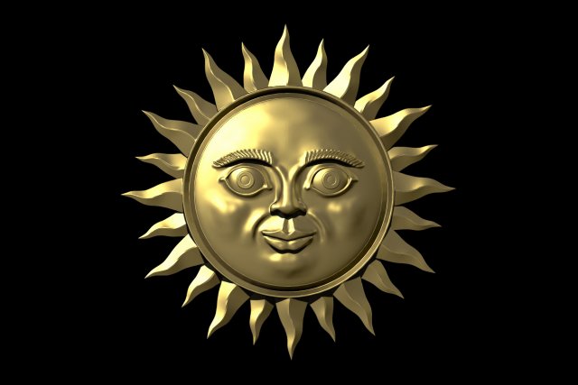 sun 3D Model .c4d .max .obj .3ds .fbx .stl .blend