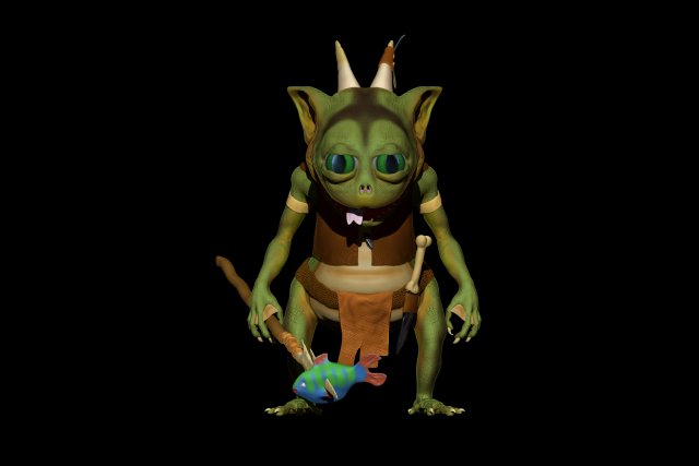 zyabra character 3Dモデル .c4d .max .obj .3ds .fbx .stl .blend