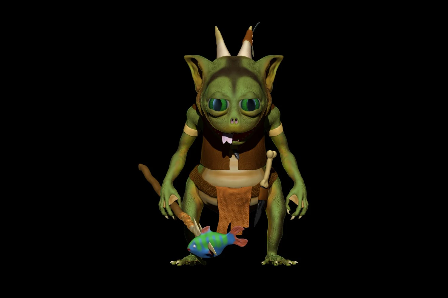 zyabra character 3D Model .c4d .max .obj .3ds .fbx .stl .blend 
