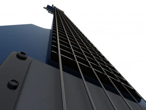 Blue Flying V Guitar 3D Model