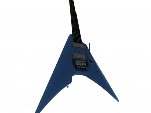 Blue Flying V Guitar 3D Модель