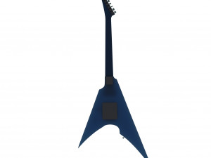 Blue Flying V Guitar 3D Модель