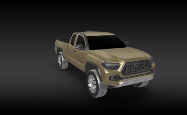 Toyota Tocama 2017 3D Model .c4d .max .obj .3ds .fbx .stl .blend 