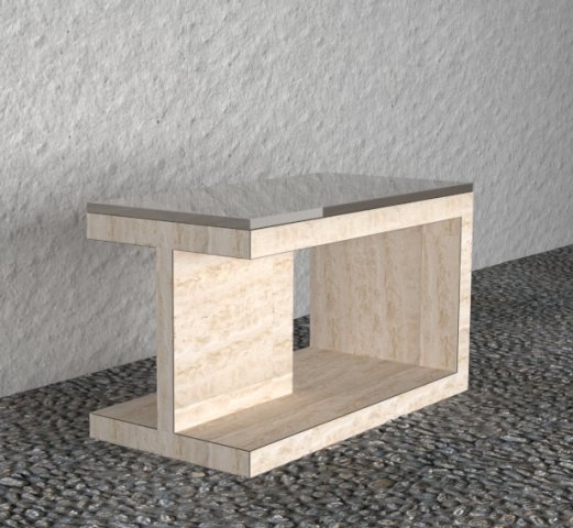 stone table 3D 模型 .c4d .max .obj .3ds .fbx .stl .blend 