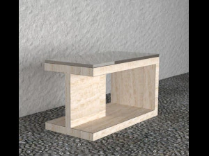 돌 테이블 3D 모델