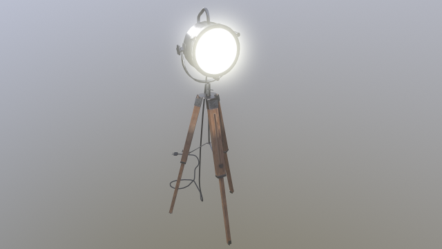 floor lamp 3D Model .c4d .max .obj .3ds .fbx .stl .blend 