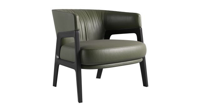 Duo Lounge Armchair 3D 模型 .c4d .max .obj .3ds .fbx .stl .blend 