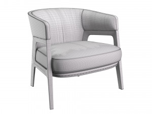 Duo Lounge Armchair 3D 模型
