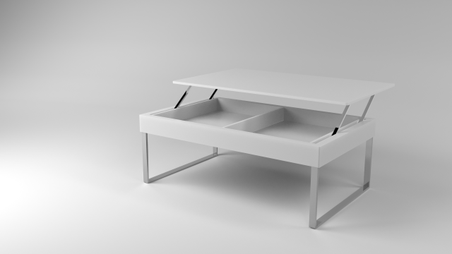 table with a pull-out table top 3D 模型 .c4d .max .obj .3ds .fbx .stl .blend 