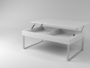 table with a pull-out table top 3D 模型