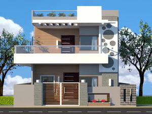 casa exterior t&eacute;rreo e primeiro andar Modelo 3D