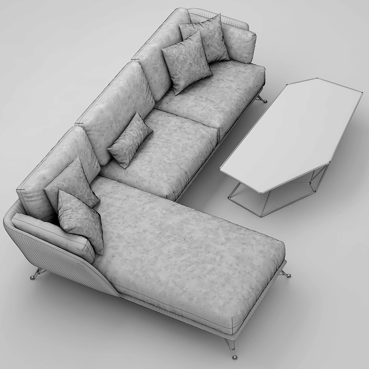 sofa 3D Model .c4d .max .obj .3ds .fbx .stl .blend 