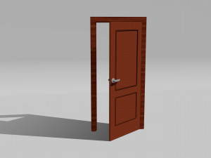 3d door model 3D 모델