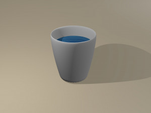 3d cup model Model 3D