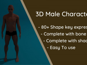 3d male character 3D 模型
