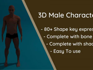 personnage masculin 3D Modèle 3D