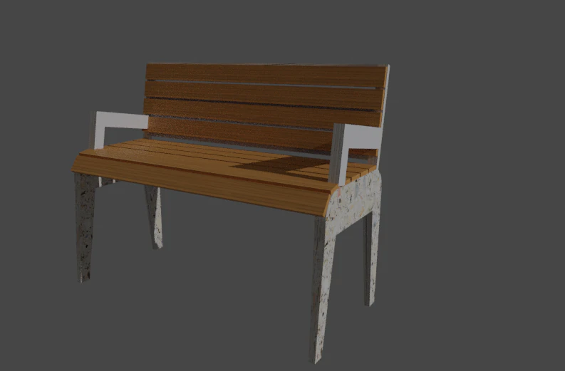 bench 3D Model .c4d .max .obj .3ds .fbx .stl .blend