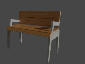 ławka Model 3D