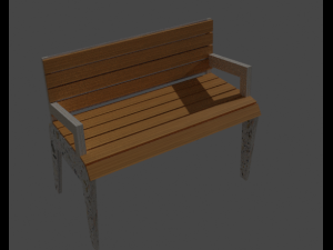 bench 3D मॉडल