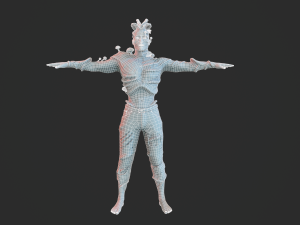 infected zombie game ready Model 3D