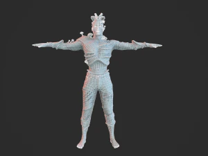 infected zombie game ready 3D Model