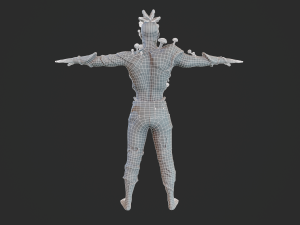 infected zombie game ready Model 3D