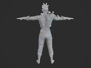 infected zombie game ready 3D Model