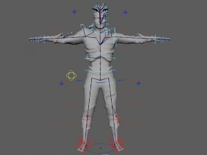 infected zombie game ready 3D Model