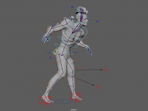 infected zombie game ready Model 3D