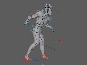 infected zombie game ready 3D Model