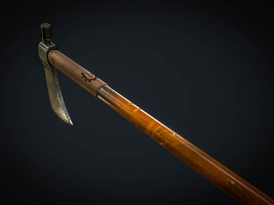 native american tomahawk game ready 3D 模型