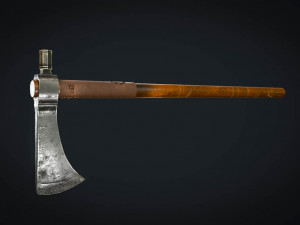 native american tomahawk game ready 3D 模型