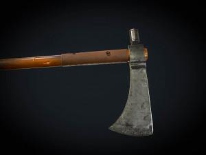 native american tomahawk game ready 3D 模型